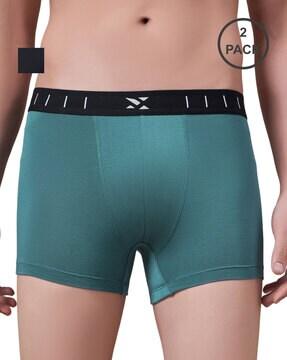 pack of 2 men trunks with contrast waistband