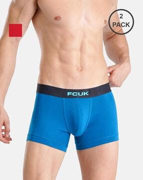 pack of 2 men trunks with contrast waistband