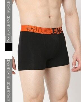 pack of 2 men trunks with elasticated waist