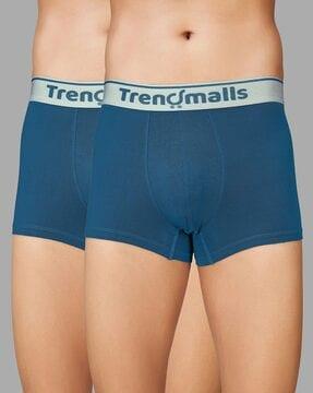 pack of 2 men trunks with elasticated waist