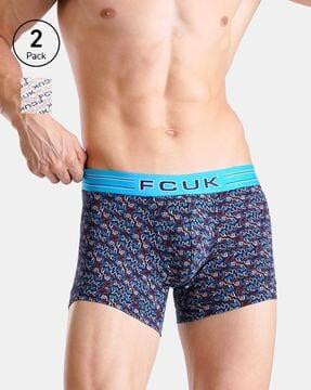 pack of 2 men trunks with elasticated waistband