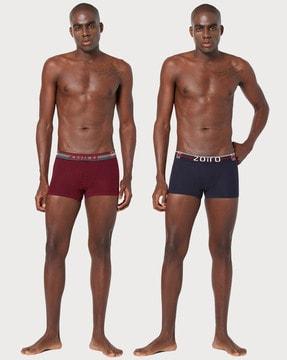 pack of 2 men trunks with logo waistband