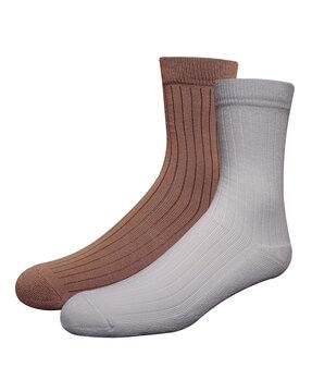 pack of 2 mid-calf length socks