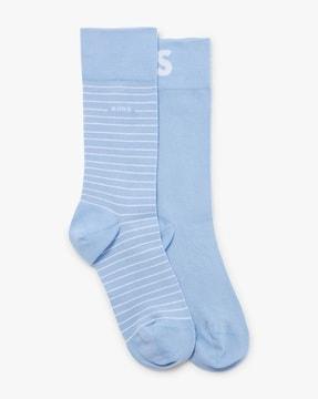 pack of 2 mid-calf length socks