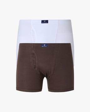 pack of 2 mid-rise cotton trunks