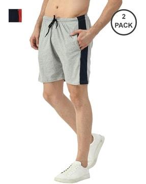 pack of 2 mid-rise regular fit bermudas