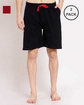 pack of 2 mid-rise shorts