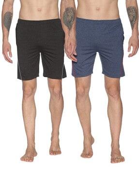 pack of 2 mid-rise shorts