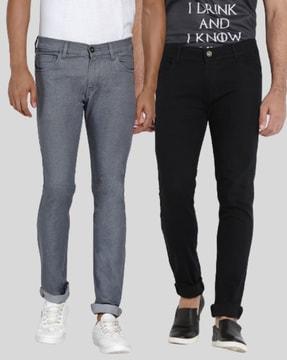 pack of 2 mid-rise skinny jeans