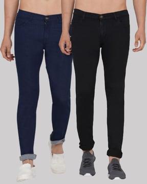 pack of 2 mid-rise slim jeans