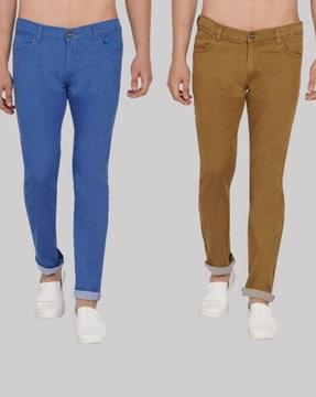 pack of 2 mid-rise slim jeans