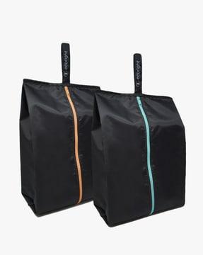 pack of 2 multi-purpose bags with zipper-closure