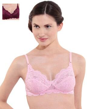 pack of 2 non-padded lace bras