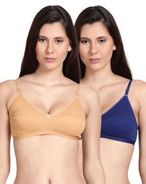 pack of 2 non-padded non-wired bras