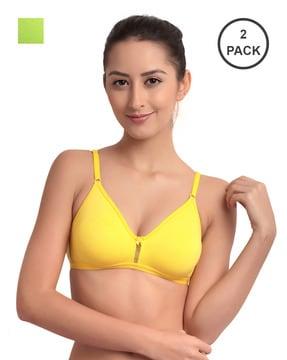 pack of 2 non-padded non-wired t-shirt bras