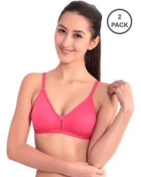 pack of 2 non-padded non-wired t-shirt bras