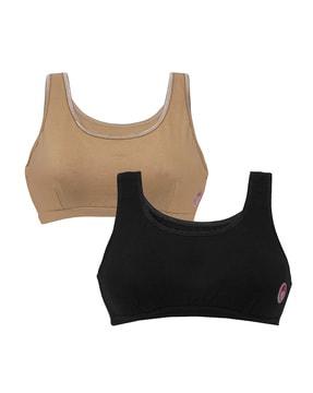 pack of 2 non-padded sports bras