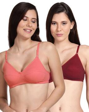 pack of 2 non padded t-shirt bra