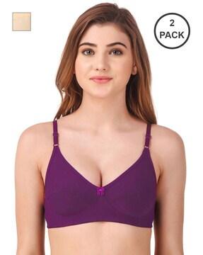 pack of 2 non-padded t-shirt bras