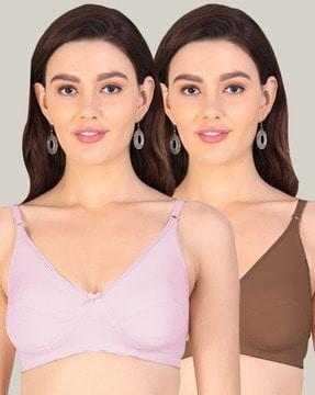 pack of 2 non-wired non-padded t-shirt bras