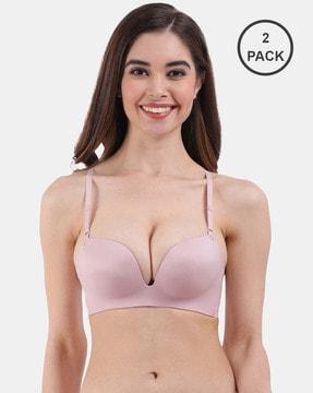 pack of 2 non-wired push-up bras