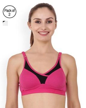 pack of 2 padded sports bras