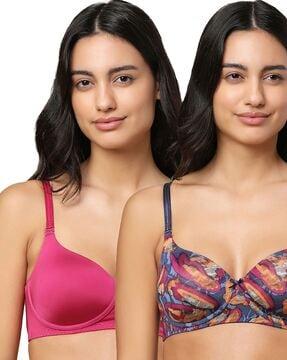 pack of 2 padded under-wired t-shirt bras