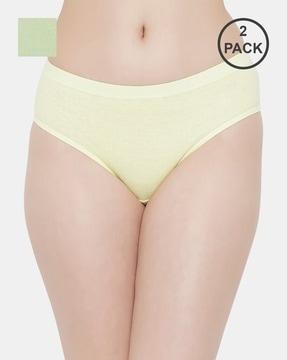 pack of 2 panties with elasticated waist