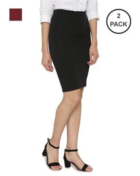 pack of 2 pencil skirt