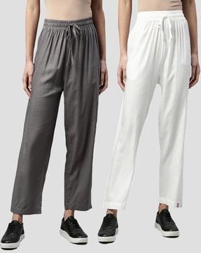 pack of 2 pleat-front pants with insert pockets