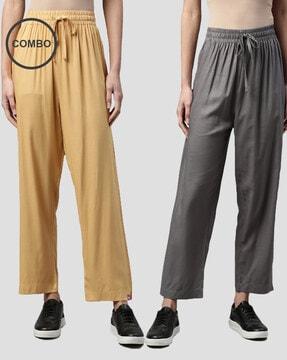 pack of 2 pleat-front pants with insert pockets