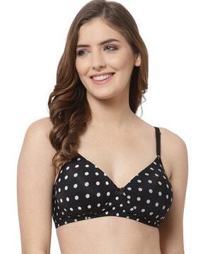 pack of 2 polka-dot non-wired bras