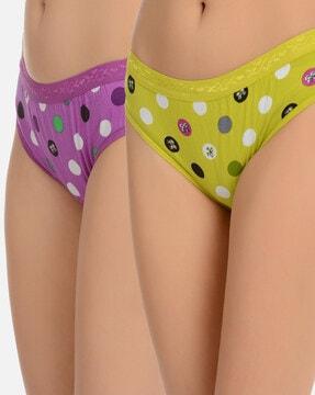 pack of 2 polka-dot print briefs