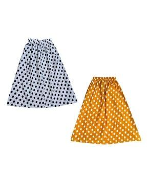 pack of 2 polka-dot print skirts