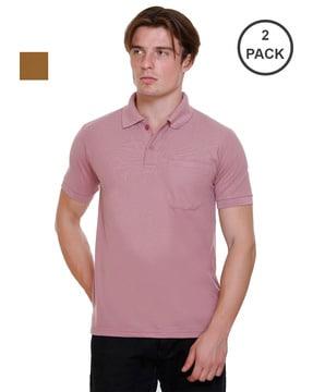 pack of 2 polo t-shirt with short sleeves