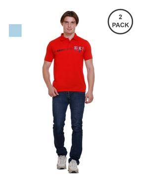 pack of 2 polo t-shirt with short sleeves