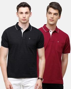 pack of 2 polo t-shirts with patch pockets