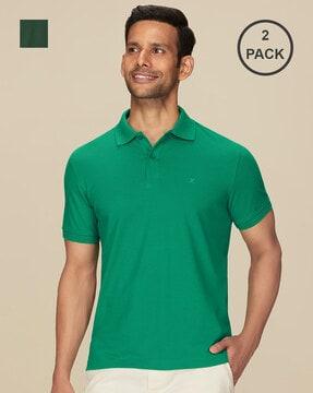 pack of 2 polo t-shirts with short sleeves