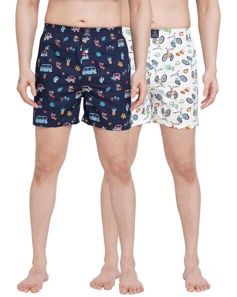 pack of 2 print cotton boxers