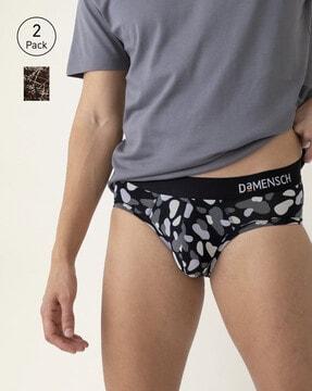 pack of 2 printed briefs