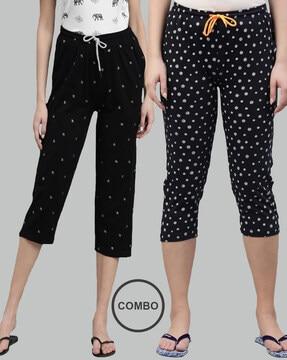 pack of 2 printed capris pants