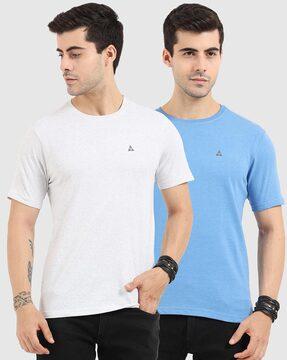 pack of 2 printed crew-neck t-shirts