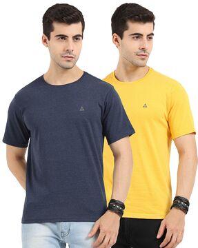 pack of 2 printed crew-neck t-shirts