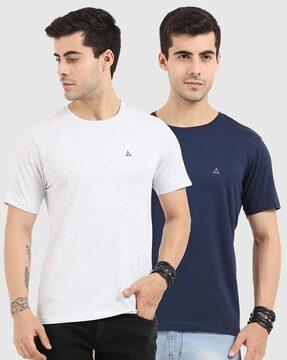 pack of 2 printed crew-neck t-shirts