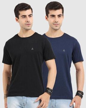 pack of 2 printed crew-neck t-shirts