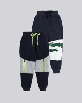 pack of 2 printed joggers with drawstring waist