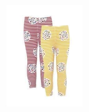 pack of 2 printed leggings