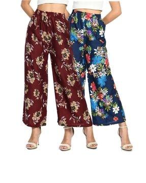 pack of 2 printed palazzos