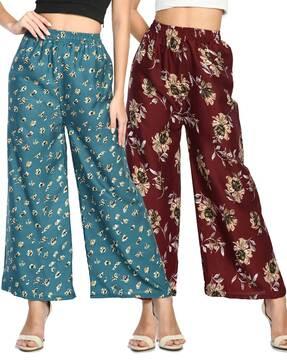 pack of 2 printed palazzos