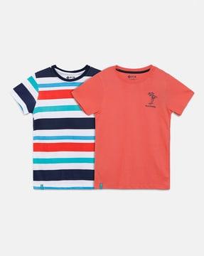 pack of 2 printed round-neck t-shirts